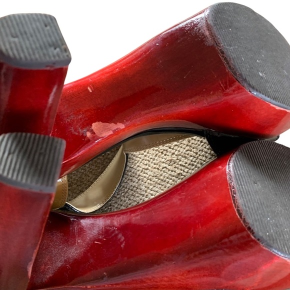 Steve Madden Casita black, brown, and tan chunky heel shoes, size 9 - Picture 12 of 14